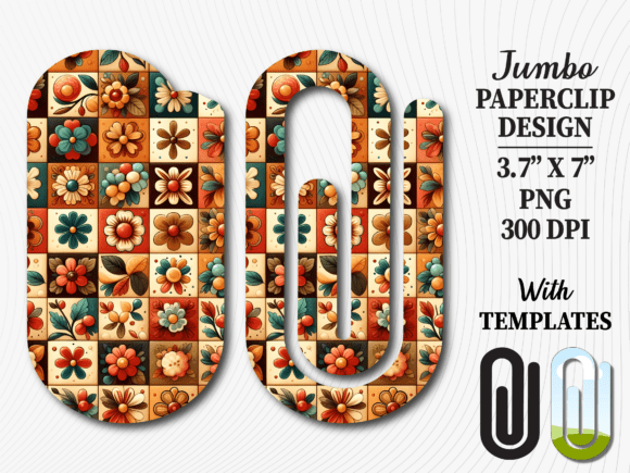 Revitalizing Creative Workflows with the Quilt Patchwork Floral Jumbo Paperclip