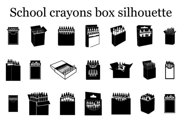 School Crayons Box Silhouette3: The Ultimate Resource for Back-to-School Crafts
