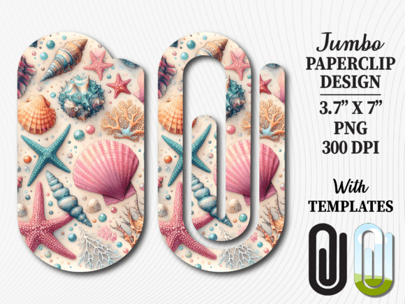 Seashell Beach Ocean Jumbo Paperclip