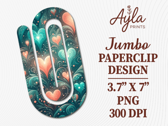 Teal Boho Heart Pattern Jumbo Paperclip: A Practical Review of the Sublimation Design